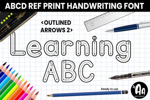 Abcd Ref Outlined Arrows2: A Dynamic Display Font for Campaigns