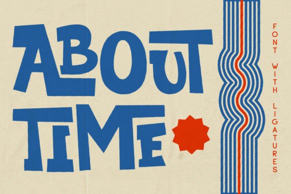 About Time: A Retro Display Font for Modern Brands