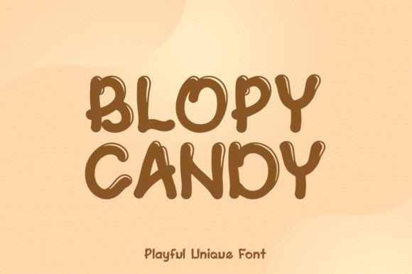 Blopy Candy: A Playful Display Font for Brand Identity