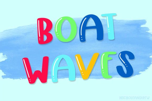 Boat Waves: A Shiny Handwritten Display Font Review