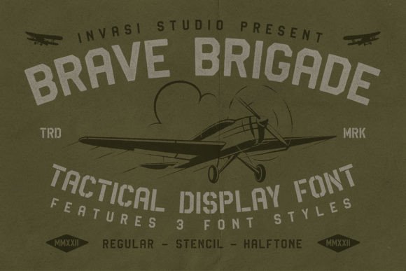 Brave Brigade: A Bold Display Font for Web Design