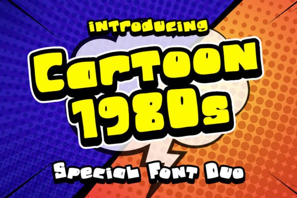 Cartoon 1980s: A Retro Display Font for Web Design