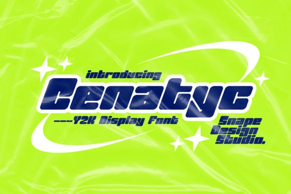 Cenatyc: A Futuristic Display Font for Editorial Design