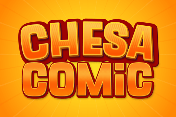 Chesa Comic: A Bold Display Font for Web Design