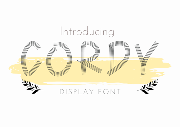 Cordy: A Creative Display Font for Campaigns