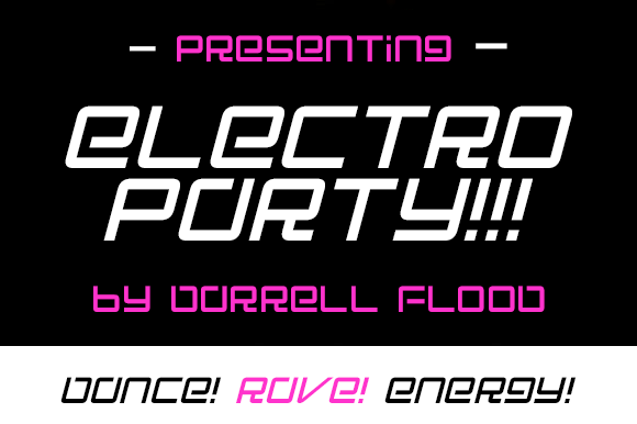 Electro Party: A Neon Display Font for Crafters