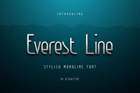 Everest Line: A Versatile Display Font for Crafters