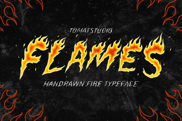 Flames: A Handcrafted Display Font for Editorial Impact