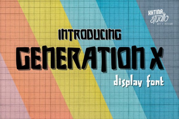 Generation X: A Punk Display Font for Bold Editorial Design