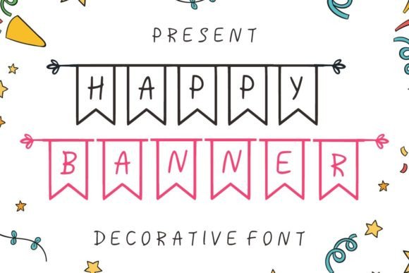 Happy Banner: A Fun Display Font for Crafters
