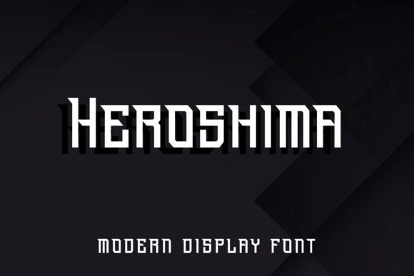 Heroshima: A Modern Display Font for Bold Editorial Design
