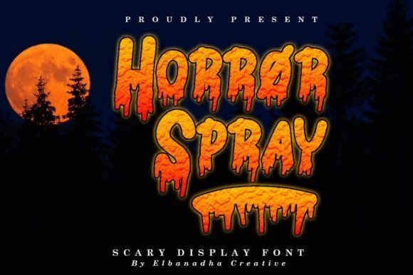 Horror Spray: A Scary Display Font for Marketers