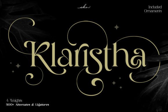 Klaristha: A Premium Display Font for Modern Web Design