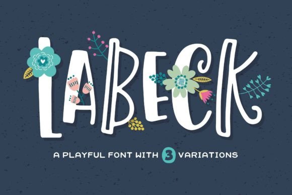 Labeck: A Playful Display Font for Crafters