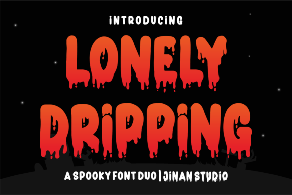 Lonely Dripping: A Spooky Display Font for Editorial Design