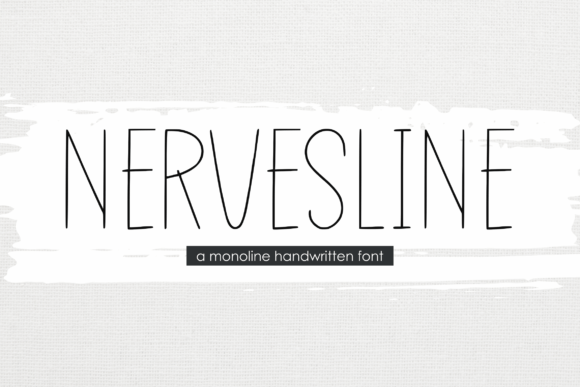 Nervesline: The Handwritten Display Font for Authentic Branding