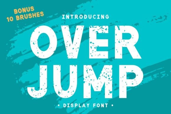 Over Jump: A Playful Display Font for Your Brand