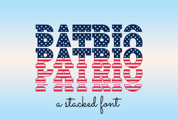 Patrio: A Bold Display Font for American Branding