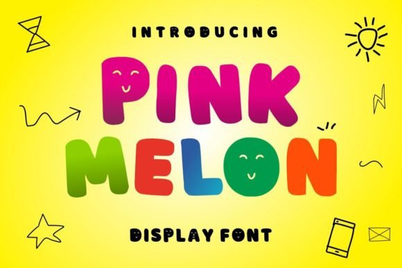 Pink Melon: A Playful Display Font for Web Design