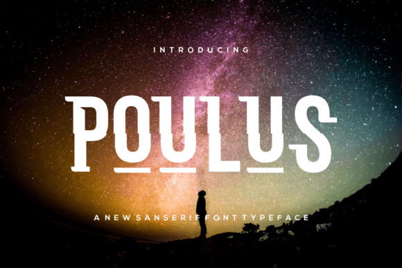Poulus: A Modern Display Font for Brand Identity