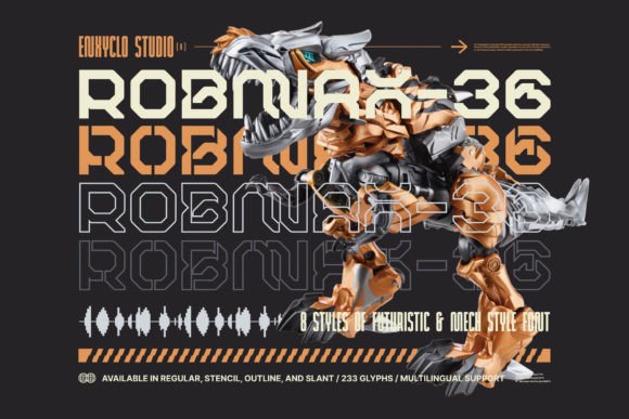 Robmax36: A Futuristic Display Font for Web Design