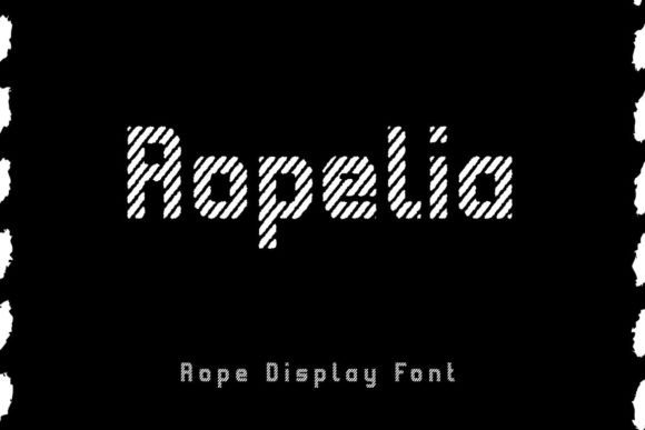 Ropelia: A Modern Display Font for Editorial Design