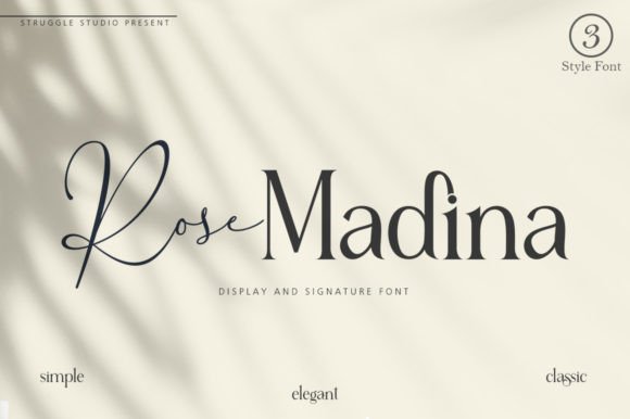 Rose Madina: A Handcrafted Display Font for Makers