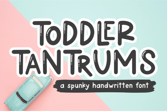 Toddler Tantrums: A Playful Display Font for Makers