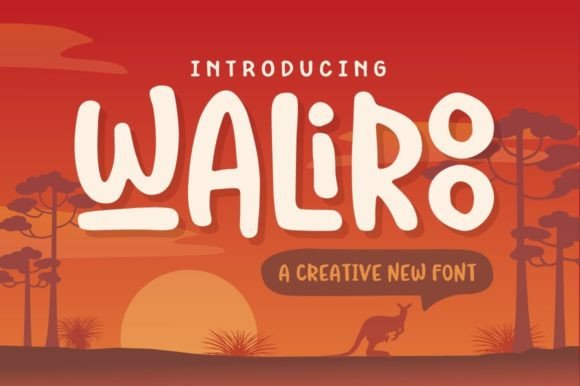 Waliroo: A Playful Display Font for Web Design