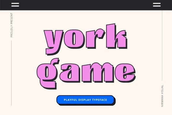 York Game: A Modern Display Font for Campaigns