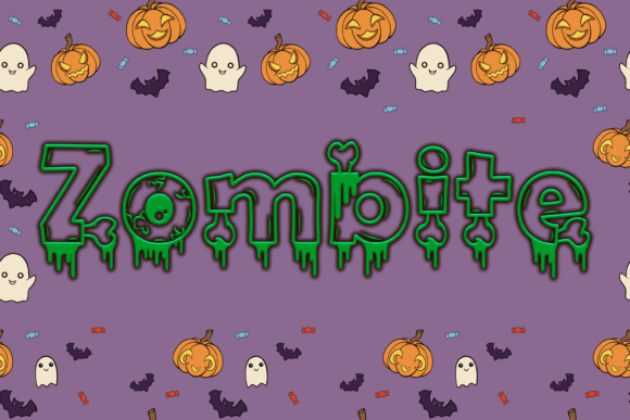 Zombite: A Spooky Display Font for Editorial Design