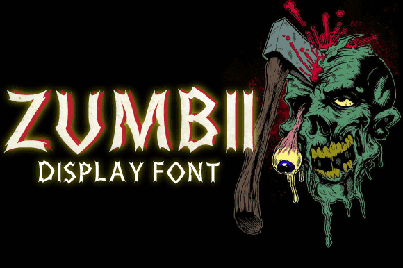 Zumbii: A Spooky Display Font for Editorial Design